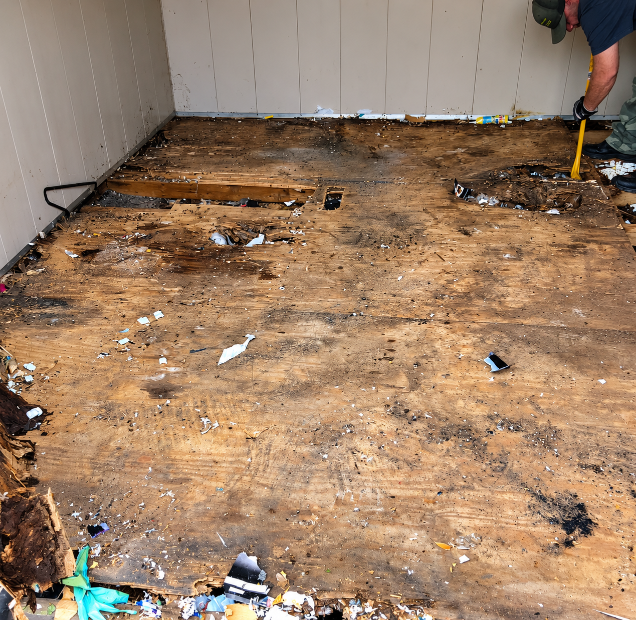 Flooring & Interior Renovation - before project photograph